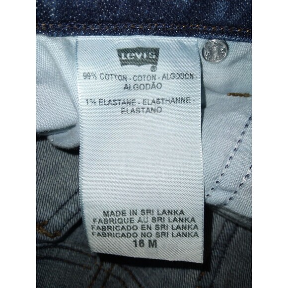 Levi's 545 Jeans Womens 16M Low Boot Cut Regular Fit Dark Wash Blue Cotton Blend - Picture 9 of 10
